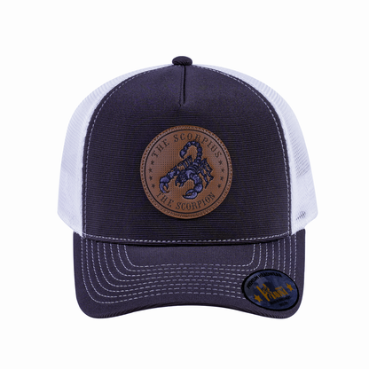 Scorpio Zodiac V2 5-Panel Trucker Hat with Dark Grey front and White back