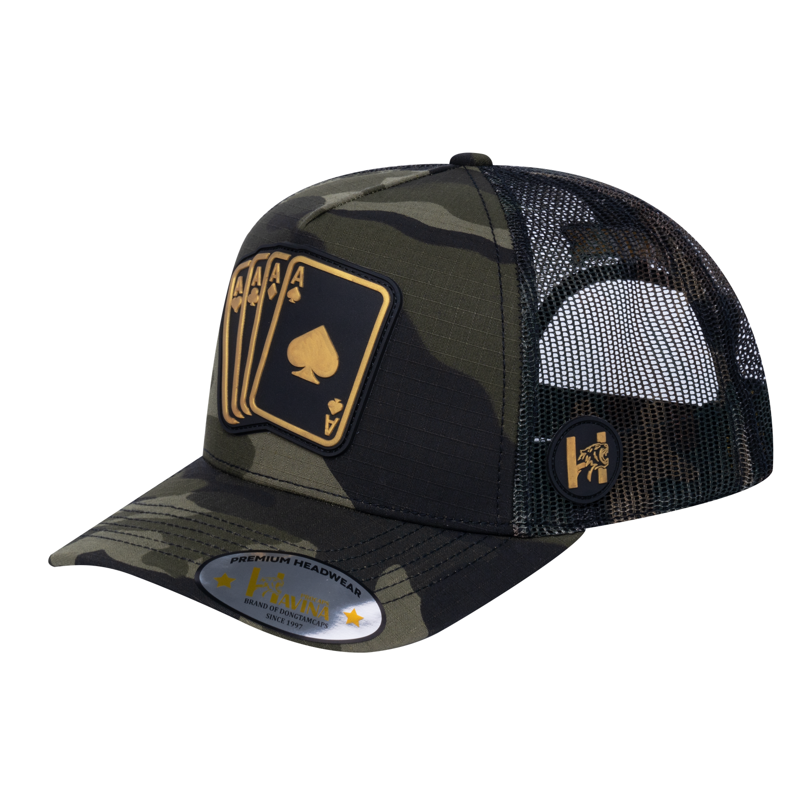 Winner Poker 10JQKA 5-Panel Trucker Hat - T5-GREENCM-GREENCM-WINNER1 gallery image 1