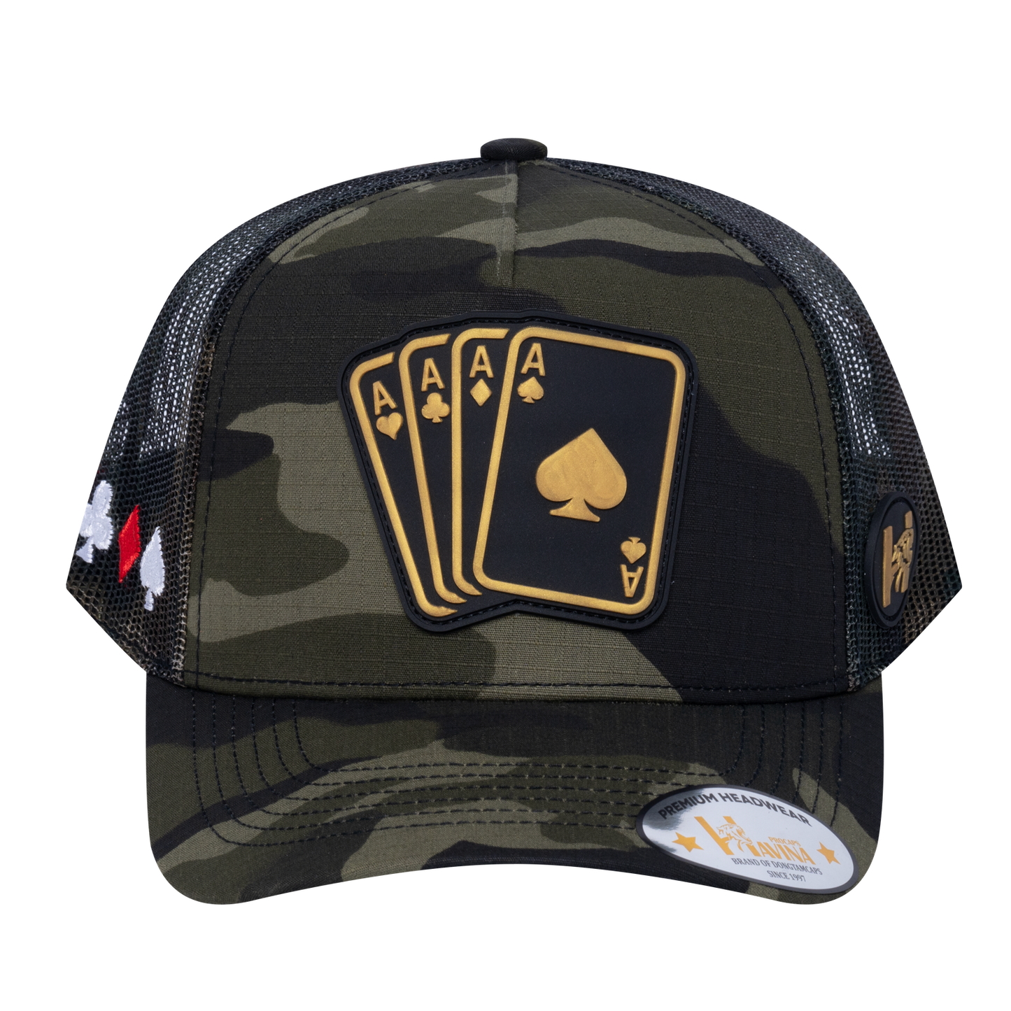 Winner Poker 10JQKA 5-Panel Trucker Hat - T5-GREENCM-GREENCM-WINNER1 gallery image 3