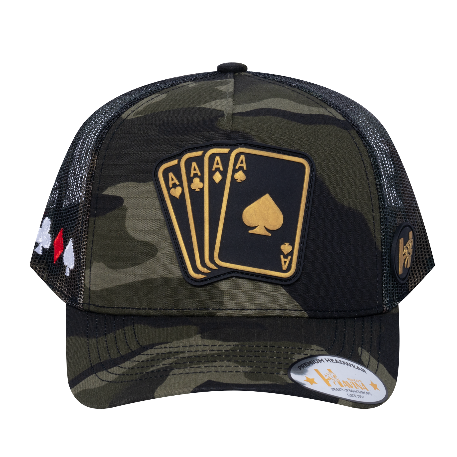 Winner Poker 10JQKA 5-Panel Trucker Hat - T5-GREENCM-GREENCM-WINNER1 gallery image 3
