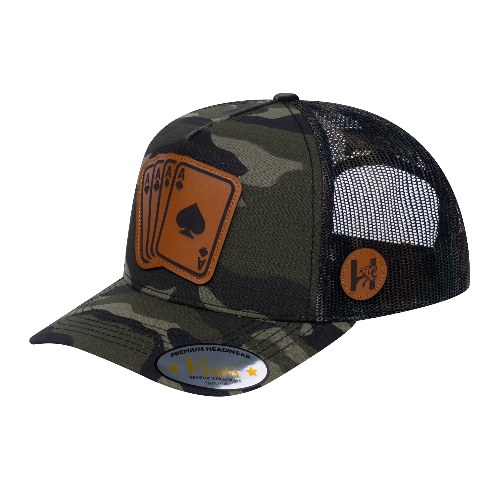Winner Poker 10JQKA 5-Panel Trucker Hat - T5-GREENCM-GREENCM-WINNER2 gallery image 1