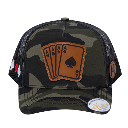 Winner Poker 10JQKA 5-Panel Trucker Hat - T5-GREENCM-GREENCM-WINNER2 gallery image 3
