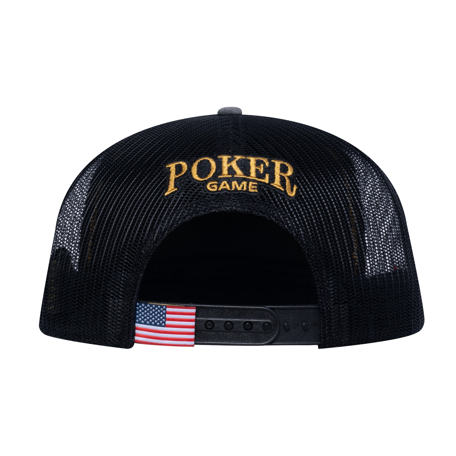 Poker 10JQKA 5-Panel Trucker Hat - T5-GREYCM-B-POKER1 gallery image 3