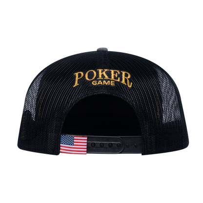 Poker 10JQKA 5-Panel Trucker Hat - T5-GREYCM-B-POKER1 gallery image 3