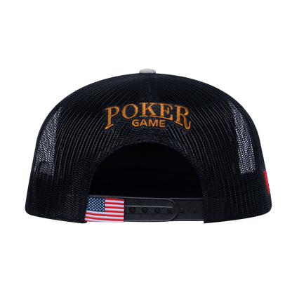 Poker 10JQKA 5-Panel Trucker Hat - T5-GREYCM-B-POKER2 gallery image 3