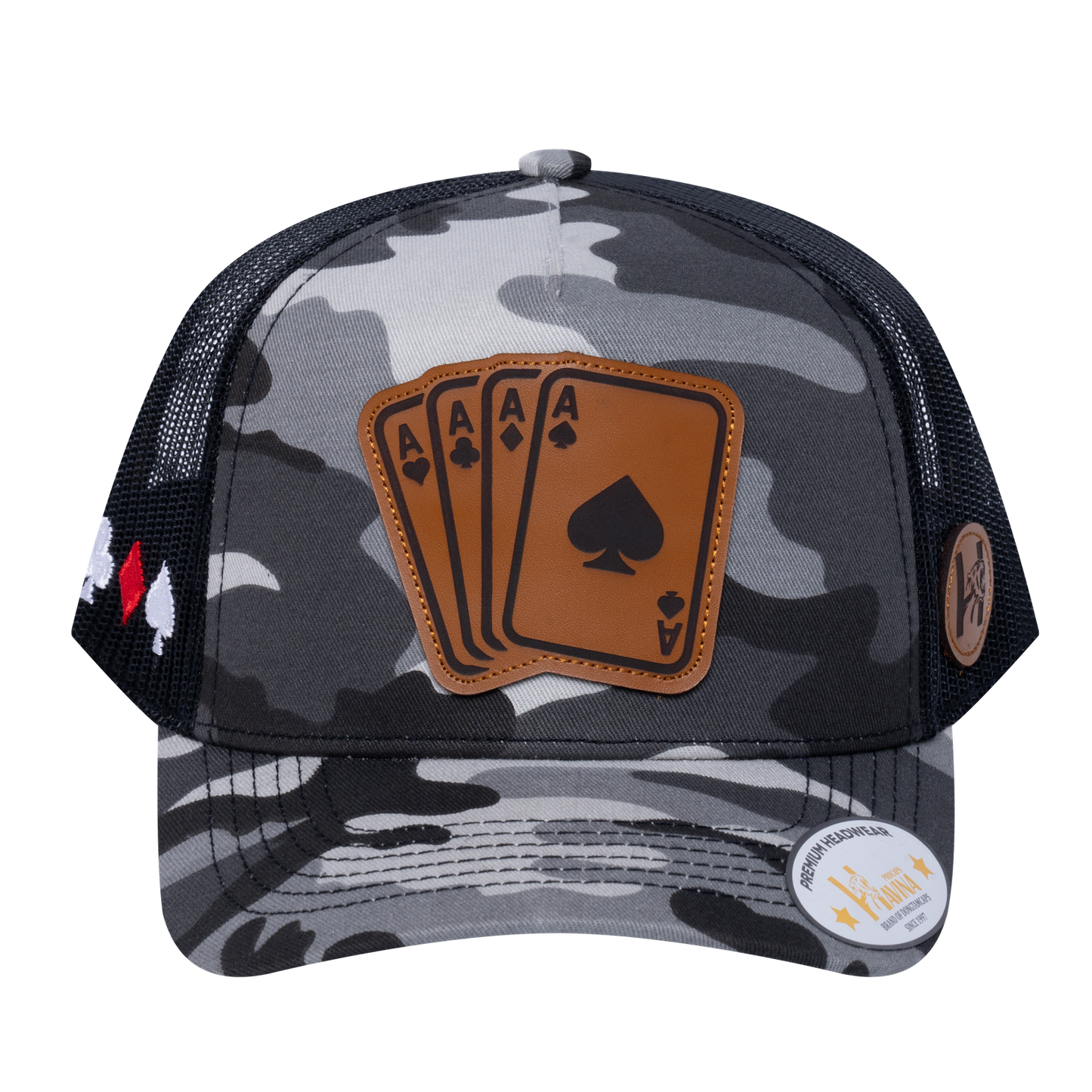 Winner Poker 10JQKA 5-Panel Trucker Hat - T5-GREYCM-B-WINNER2 gallery image base