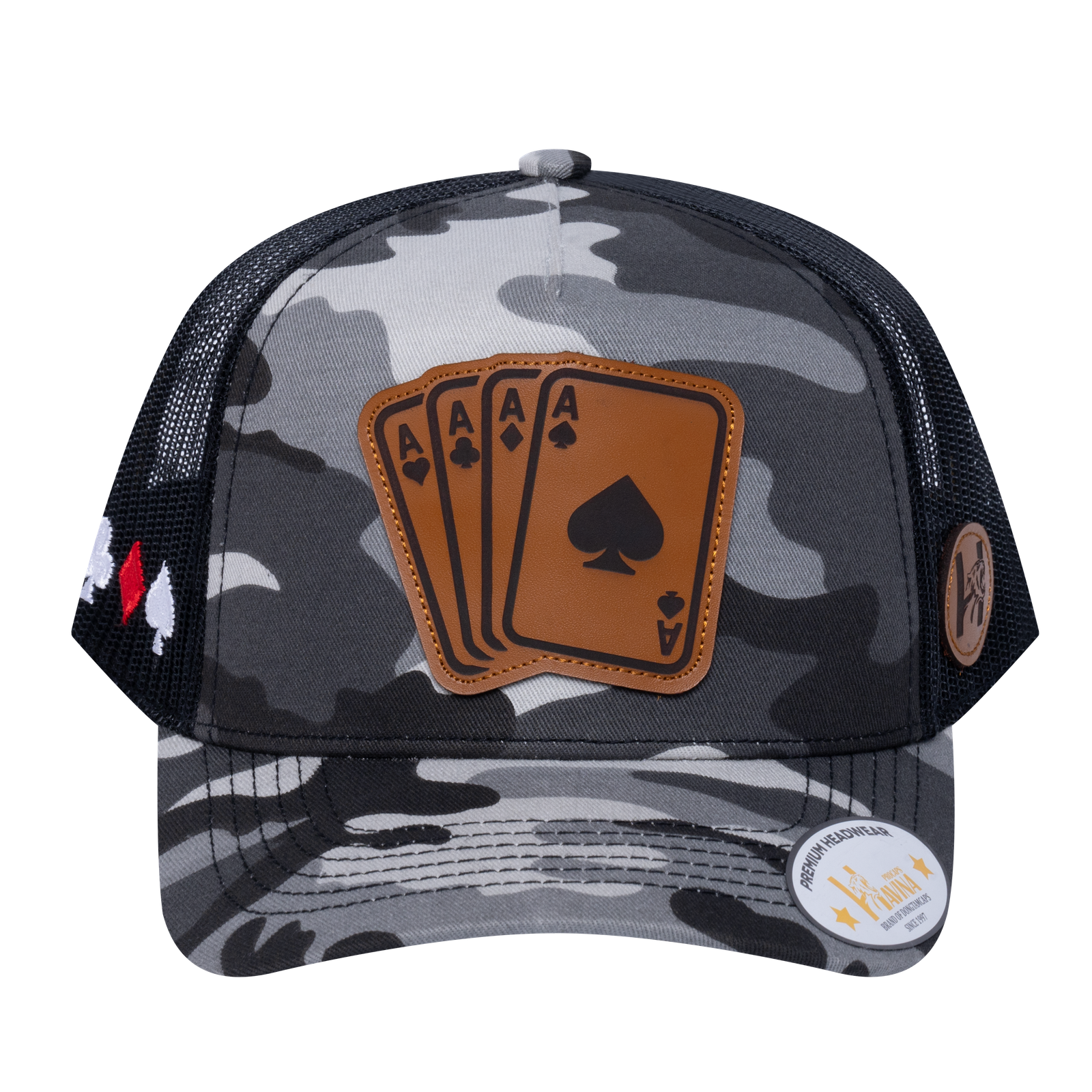 Winner Poker 10JQKA 5-Panel Trucker Hat - T5-GREYCM-B-WINNER2 gallery image base