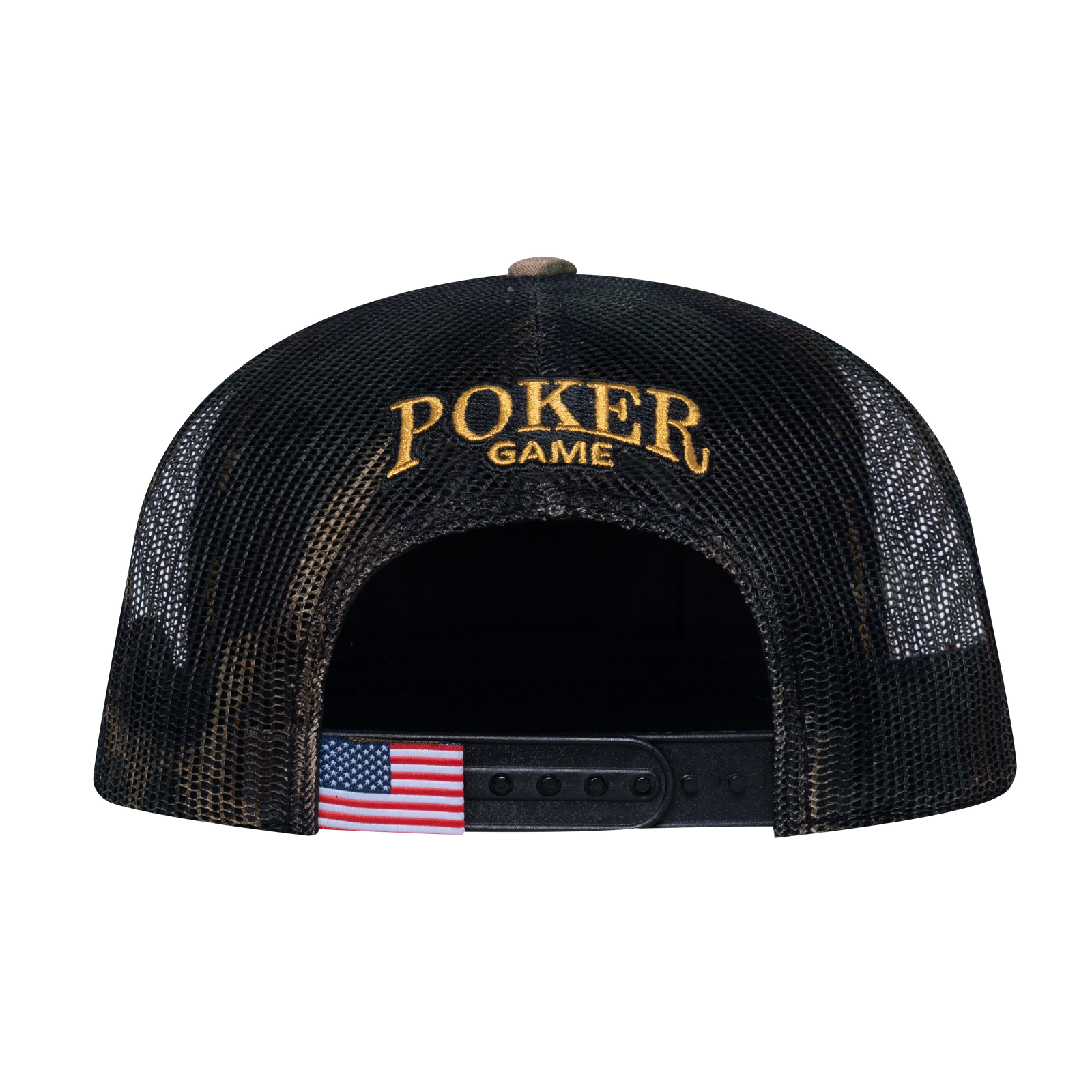 Poker 10JQKA 5-Panel Trucker Hat - T5-KHAKICM1-GREENCM-POKER1 gallery image 3