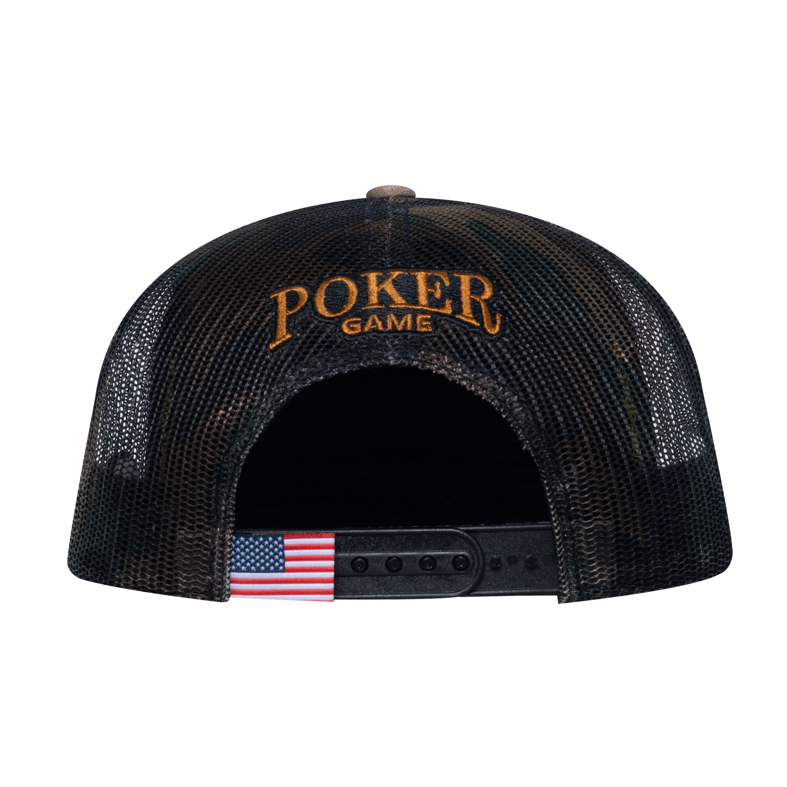 Poker 10JQKA 5-Panel Trucker Hat - T5-KHAKICM1-GREENCM-POKER2 gallery image 3