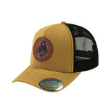 Scorpio Zodiac V2 5-Panel Trucker Hat with Light Brown front and Black back