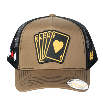Poker 10JQKA 5-Panel Trucker Hat - T5-LBTC-B-POKER1 gallery image base