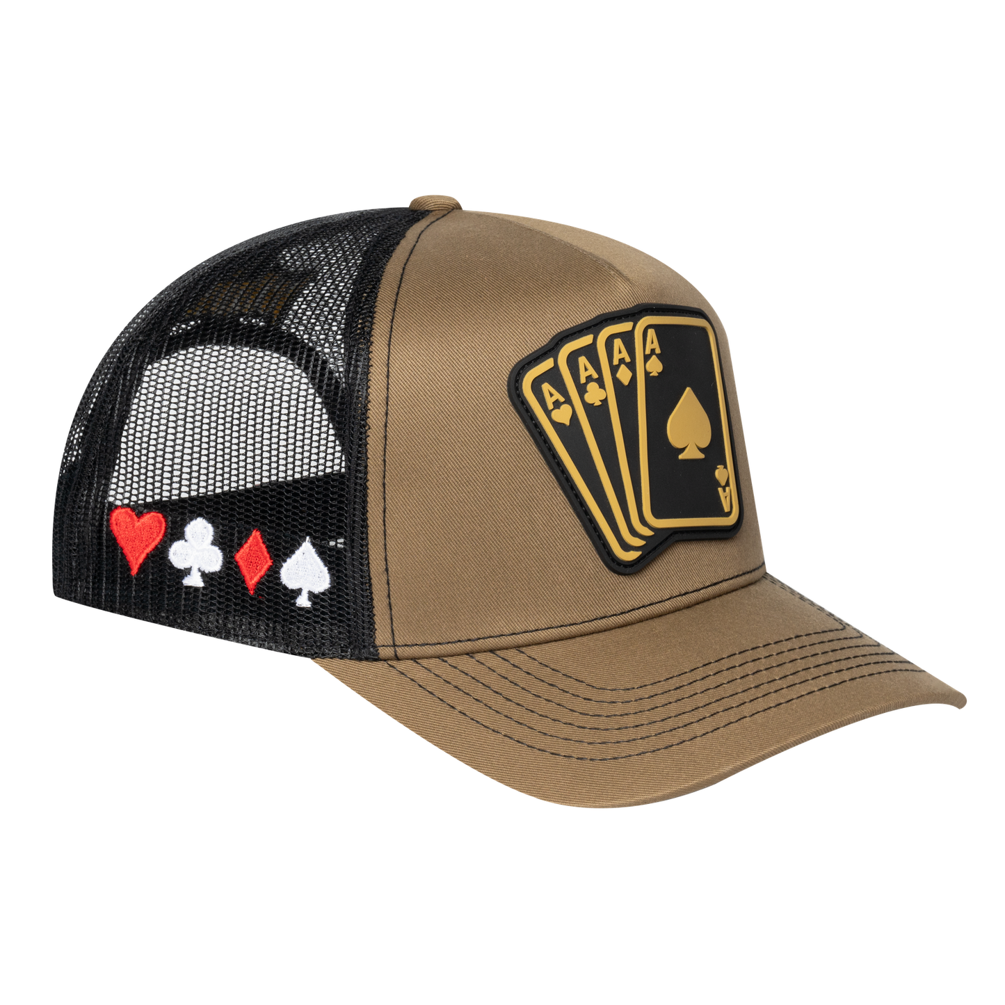 Winner Poker 10JQKA 5-Panel Trucker Hat - T5-LBTC-B-WINNER1 gallery image 1