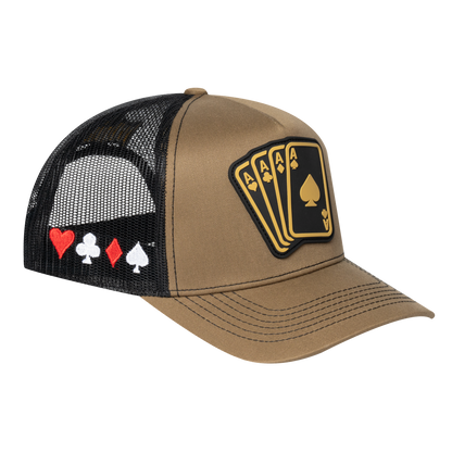 Winner Poker 10JQKA 5-Panel Trucker Hat - T5-LBTC-B-WINNER1 gallery image 1