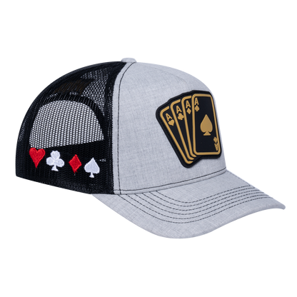 Winner Poker 10JQKA 5-Panel Trucker Hat - T5-LGHT-B-WINNER1 gallery image 1