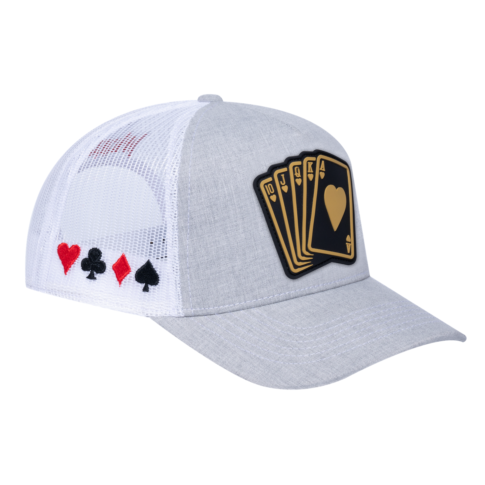 Poker 10JQKA 5-Panel Trucker Hat - T5-LGHT-W-POKER1 gallery image 1