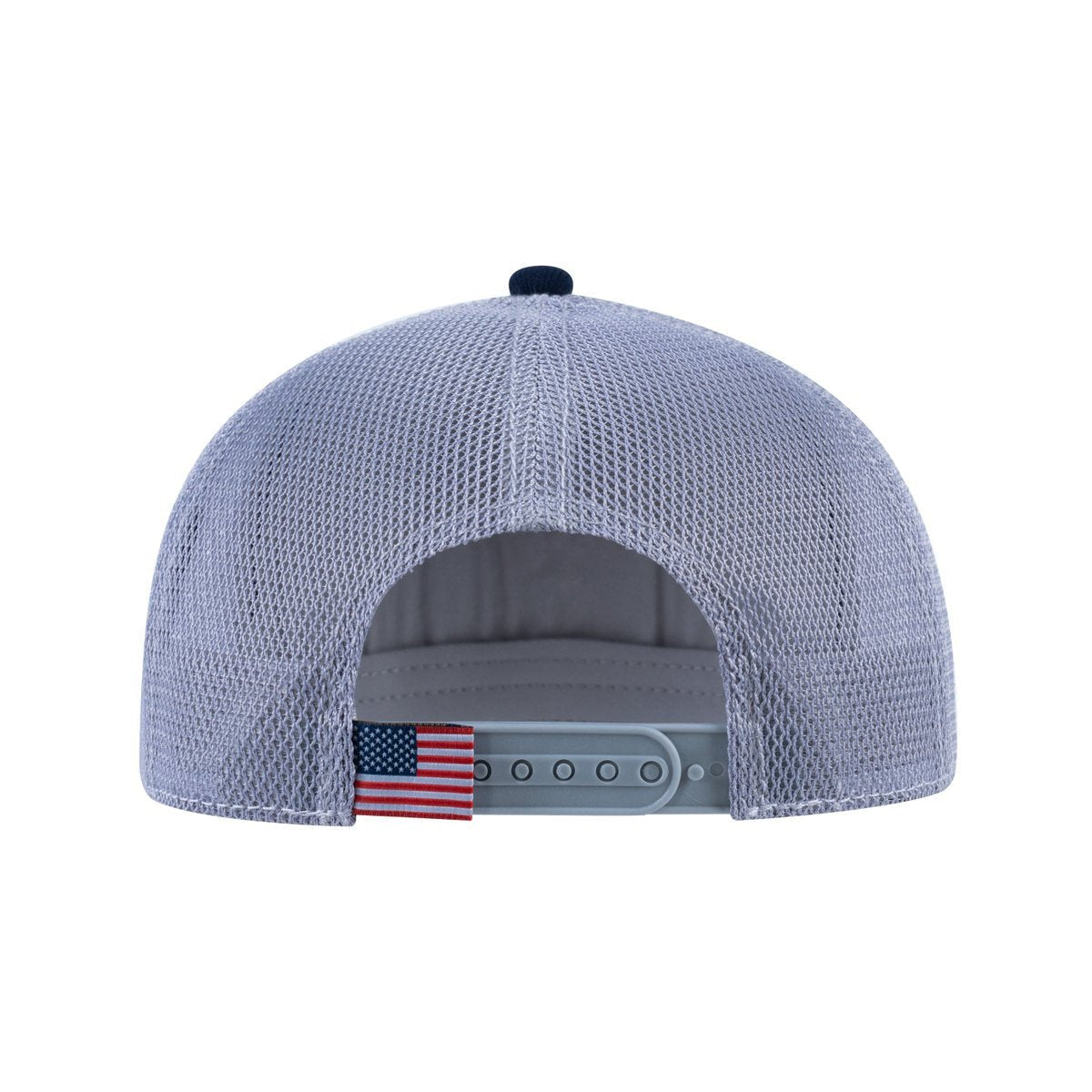 Hunter V2 5-Panel Trucker Hat with Navy front and Light Grey back