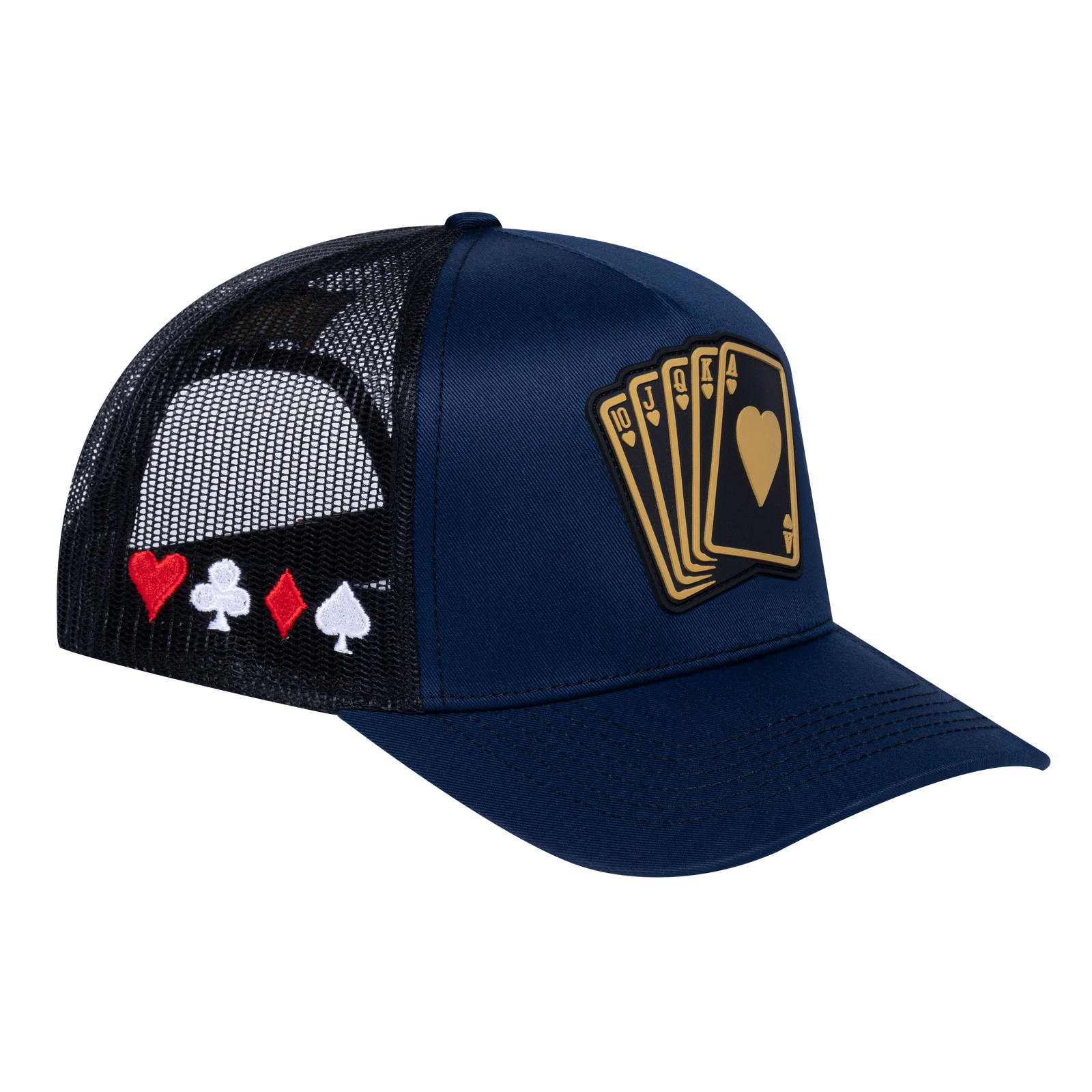 Poker 10JQKA 5-Panel Trucker Hat - T5-NTC-B-POKER1 gallery image 1