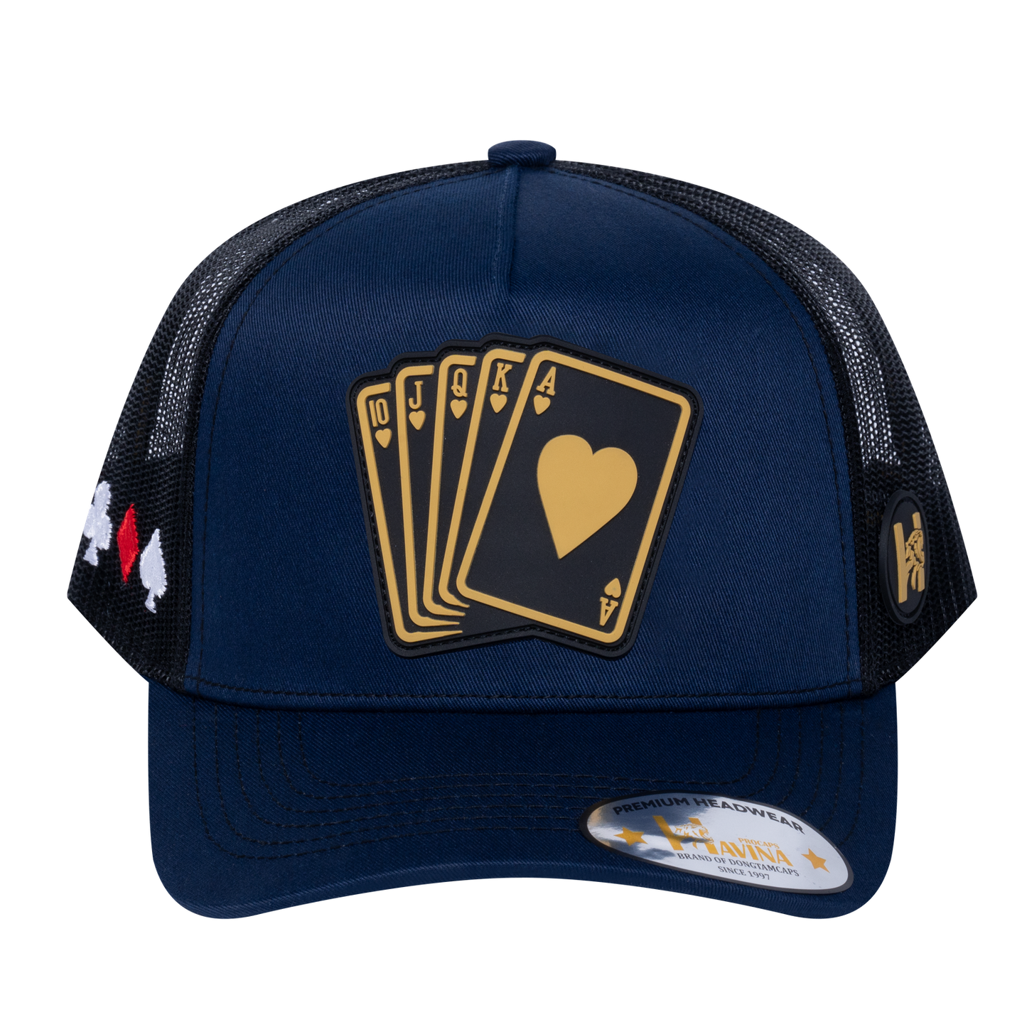 Poker 10JQKA 5-Panel Trucker Hat - T5-NTC-B-POKER1 gallery image base
