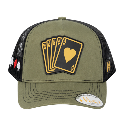 Poker 10JQKA 5-Panel Trucker Hat - T5-OLCT-B-POKER1 gallery image base