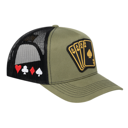 Winner Poker 10JQKA 5-Panel Trucker Hat - T5-OLCT-B-WINNER1 gallery image 1