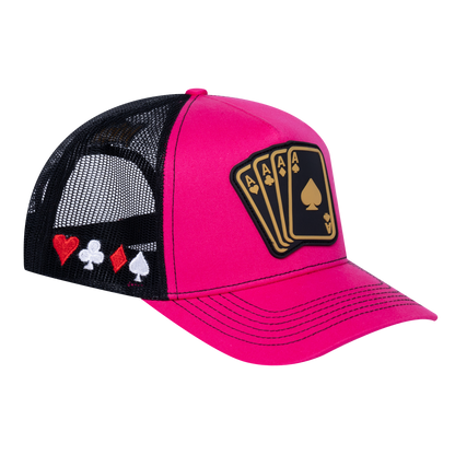 Winner Poker 10JQKA 5-Panel Trucker Hat - T5-P2304CT-B-WINNER1 gallery image 1