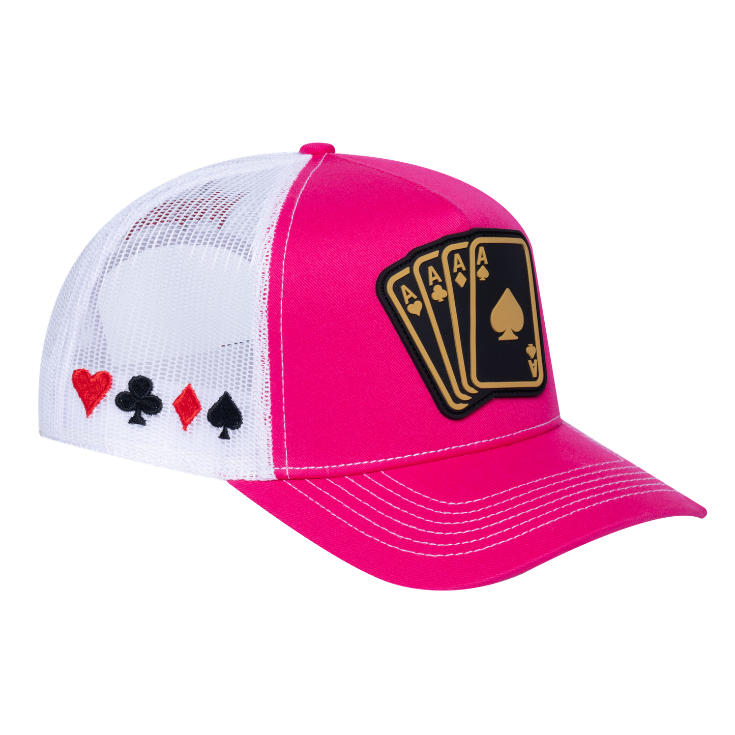 Winner Poker 10JQKA 5-Panel Trucker Hat - T5-P2304CT-W-WINNER1 gallery image 1
