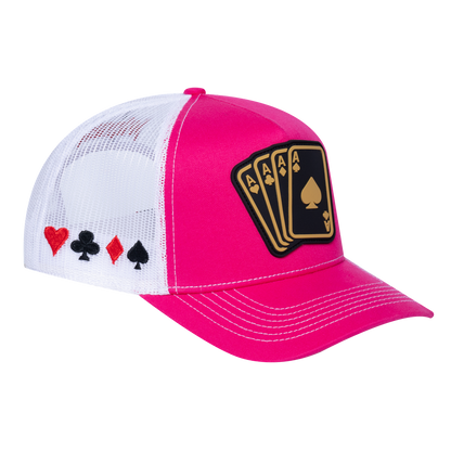 Winner Poker 10JQKA 5-Panel Trucker Hat - T5-P2304CT-W-WINNER1 gallery image 1