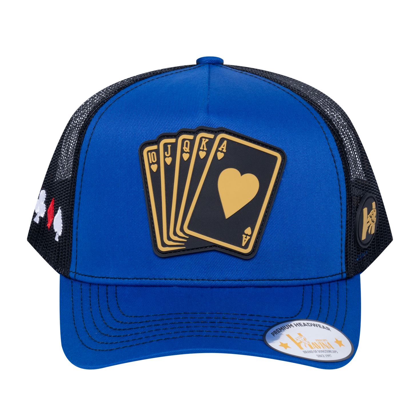 Poker 10JQKA 5-Panel Trucker Hat - T5-RBTC-B-POKER1 gallery image base
