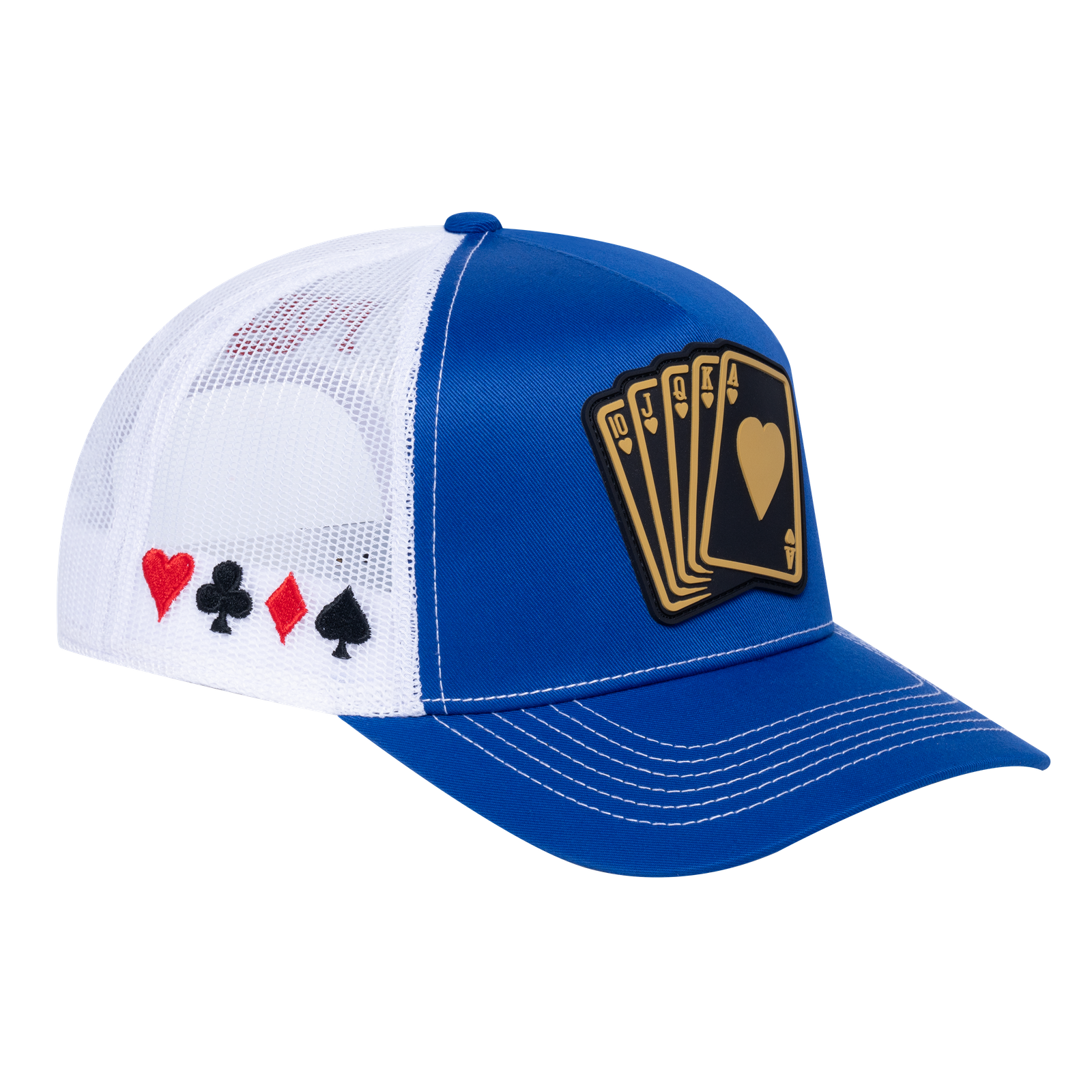 Poker 10JQKA 5-Panel Trucker Hat - T5-RBTC-W-POKER1 gallery image 1
