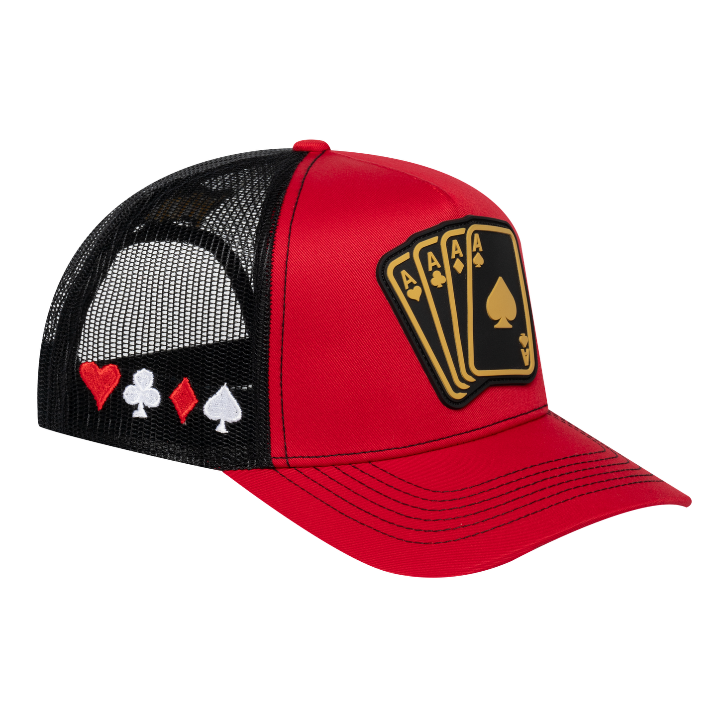 Winner Poker 10JQKA 5-Panel Trucker Hat - T5-RTC-B-WINNER1 gallery image 1