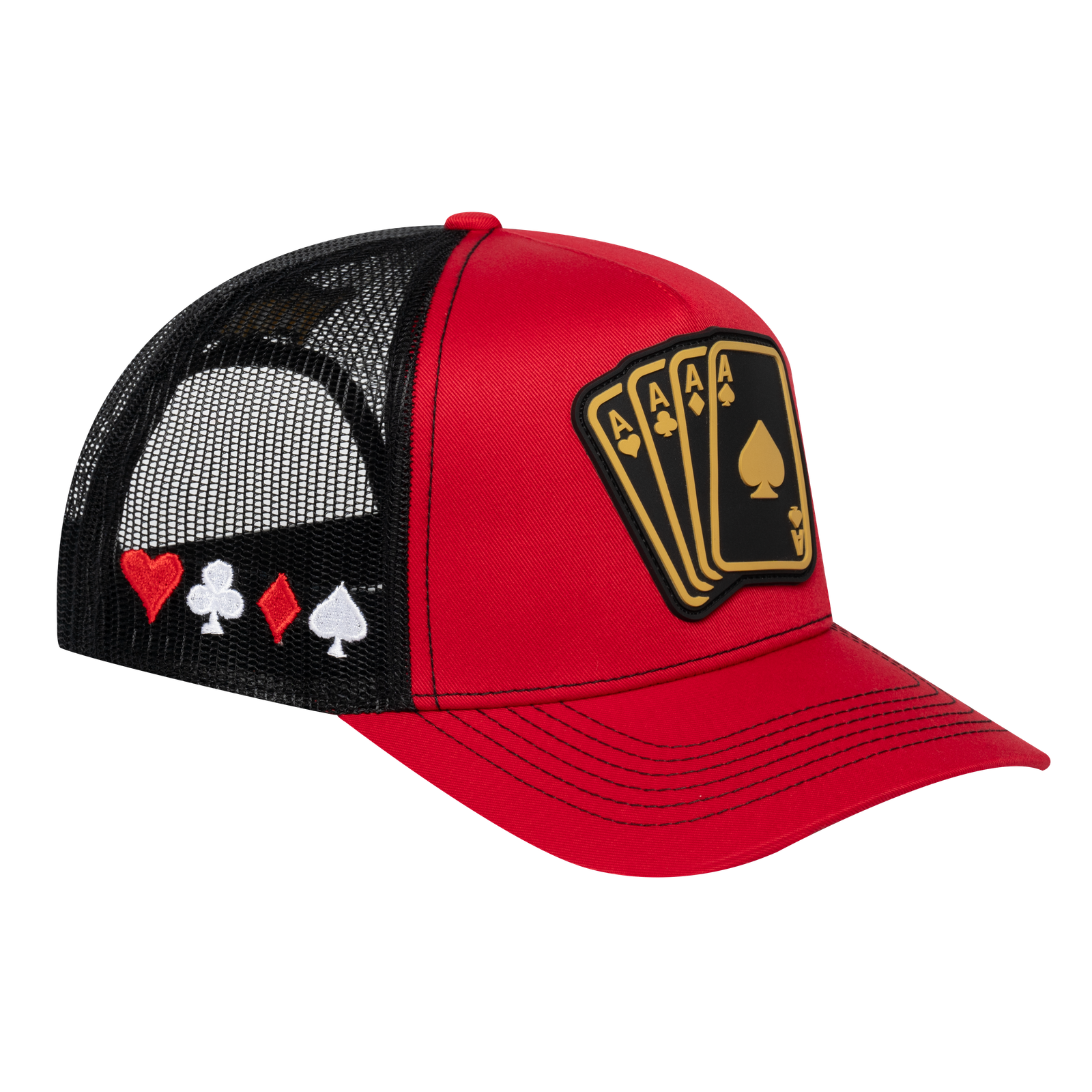 Winner Poker 10JQKA 5-Panel Trucker Hat - T5-RTC-B-WINNER1 gallery image 1
