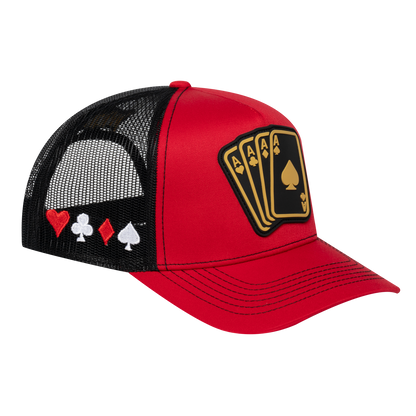 Winner Poker 10JQKA 5-Panel Trucker Hat - T5-RTC-B-WINNER1 gallery image 1