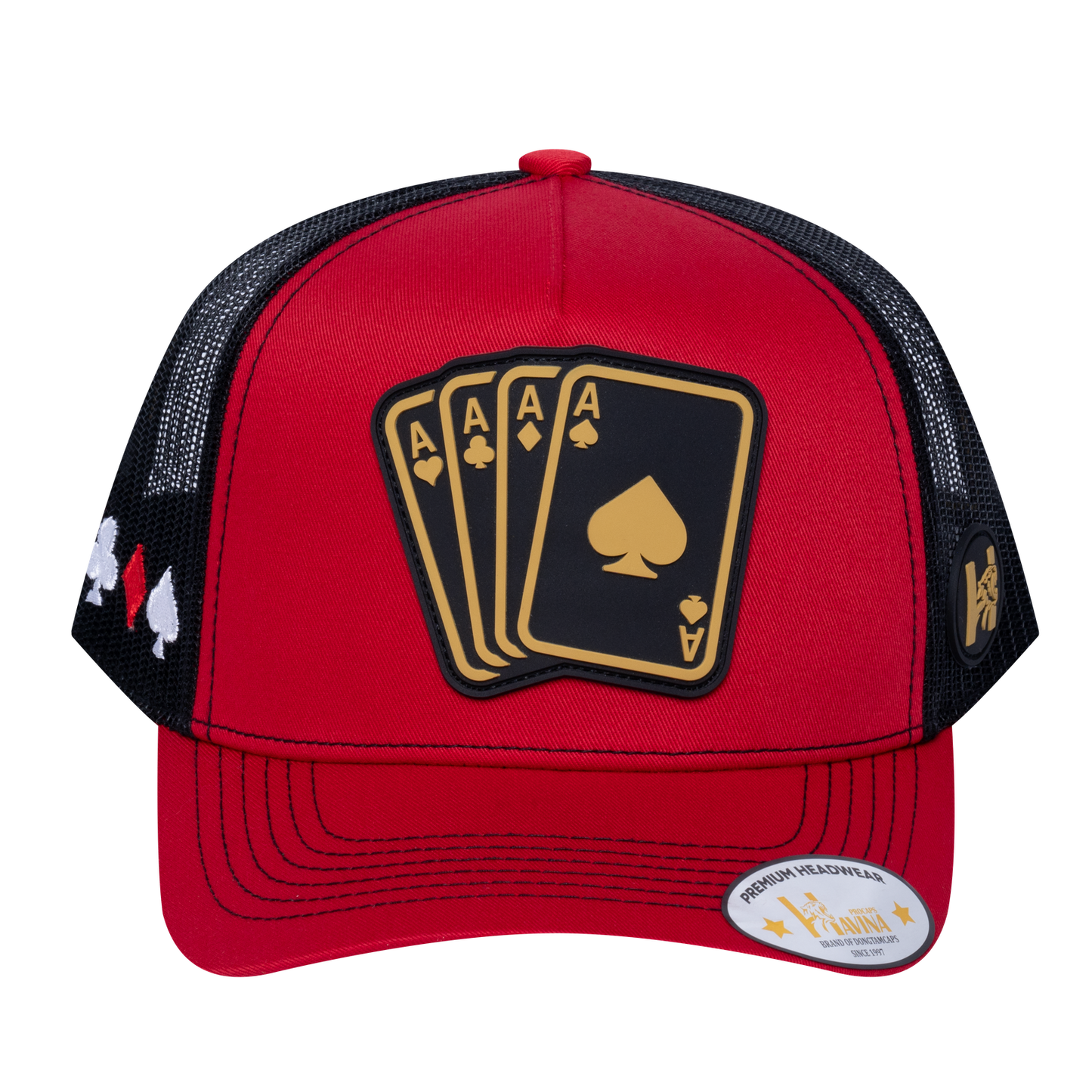 Winner Poker 10JQKA 5-Panel Trucker Hat - T5-RTC-B-WINNER1 gallery image base