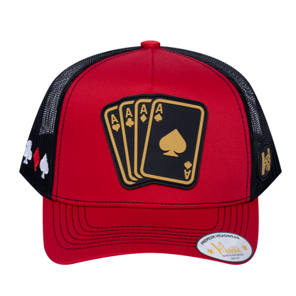 Winner Poker 10JQKA 5-Panel Trucker Hat - T5-RTC-B-WINNER1 gallery image base