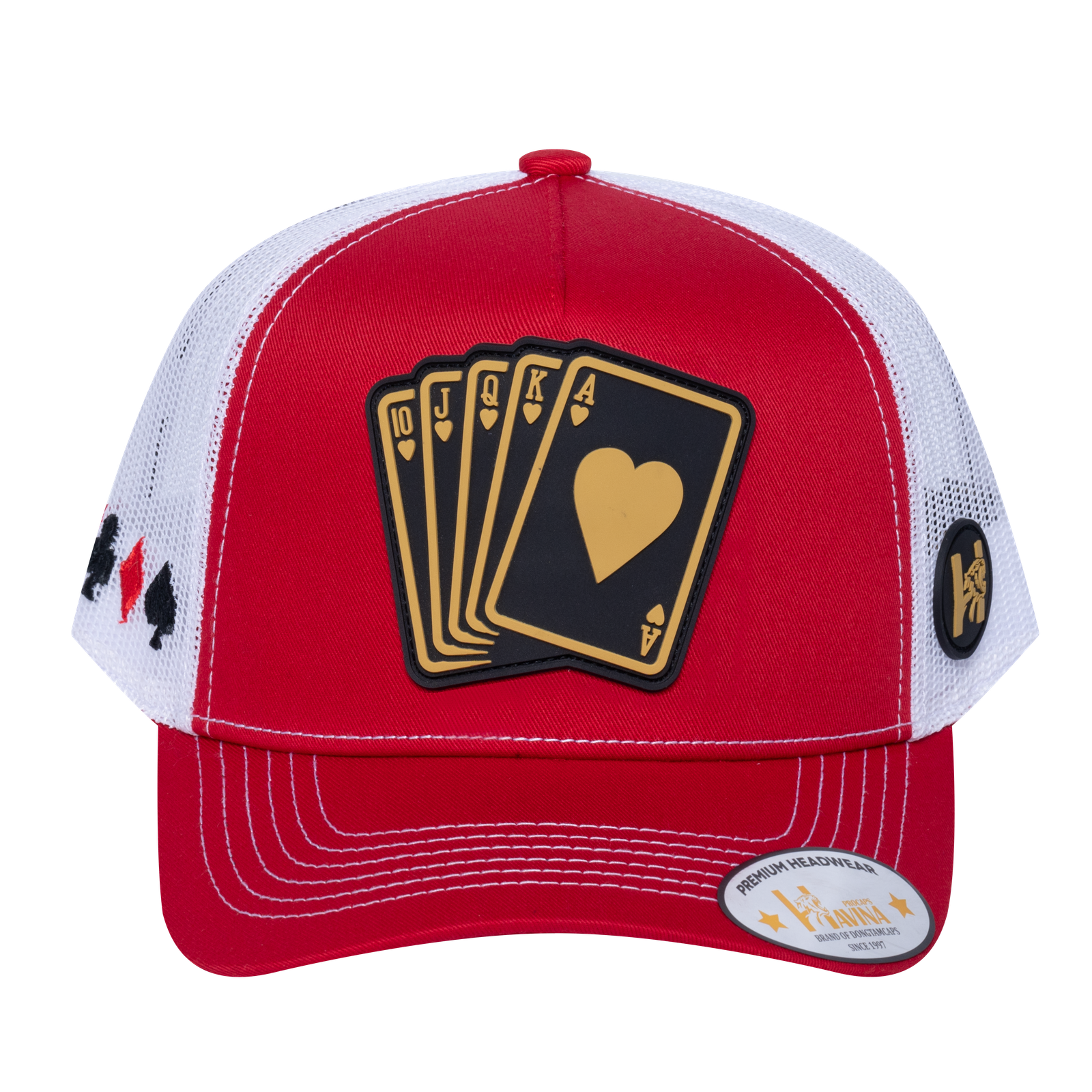 Poker 10JQKA 5-Panel Trucker Hat - T5-RTC-W-POKER1 gallery image base