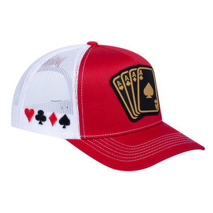 Winner Poker 10JQKA 5-Panel Trucker Hat - T5-RTC-W-WINNER1 gallery image 1