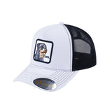 Dog V2 5-Panel Trucker Hat with White front and Black back
