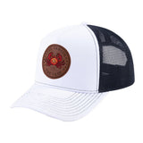 Cancer Zodiac V2 5-Panel Trucker Hat with White front and Black back