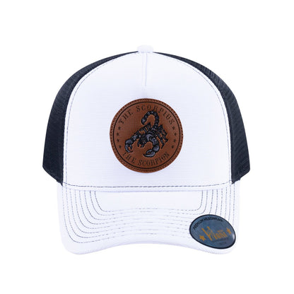 Scorpio Zodiac V2 5-Panel Trucker Hat with White front and Black back