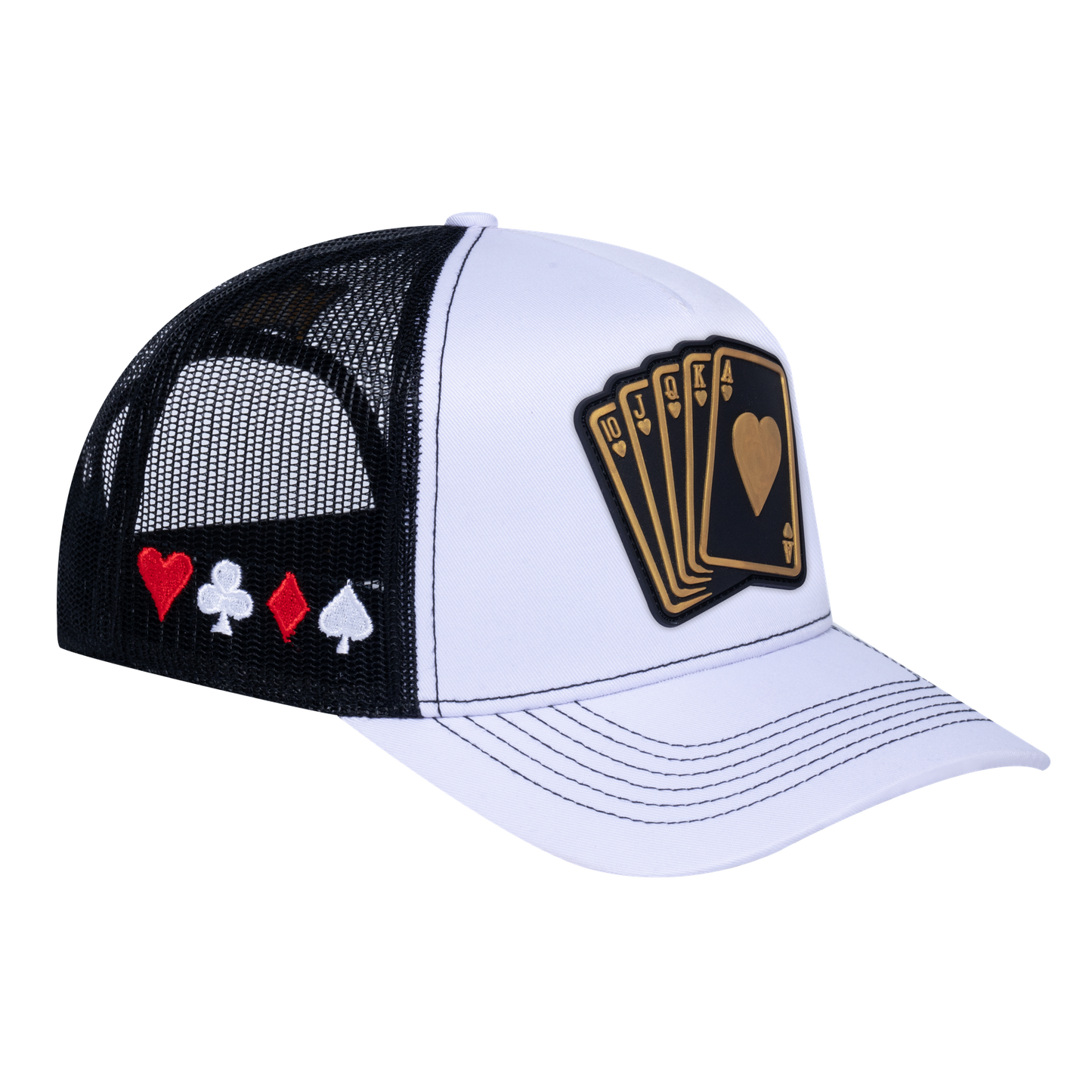 Poker 10JQKA 5-Panel Trucker Hat - T5-WTC-B-POKER1 gallery image 1