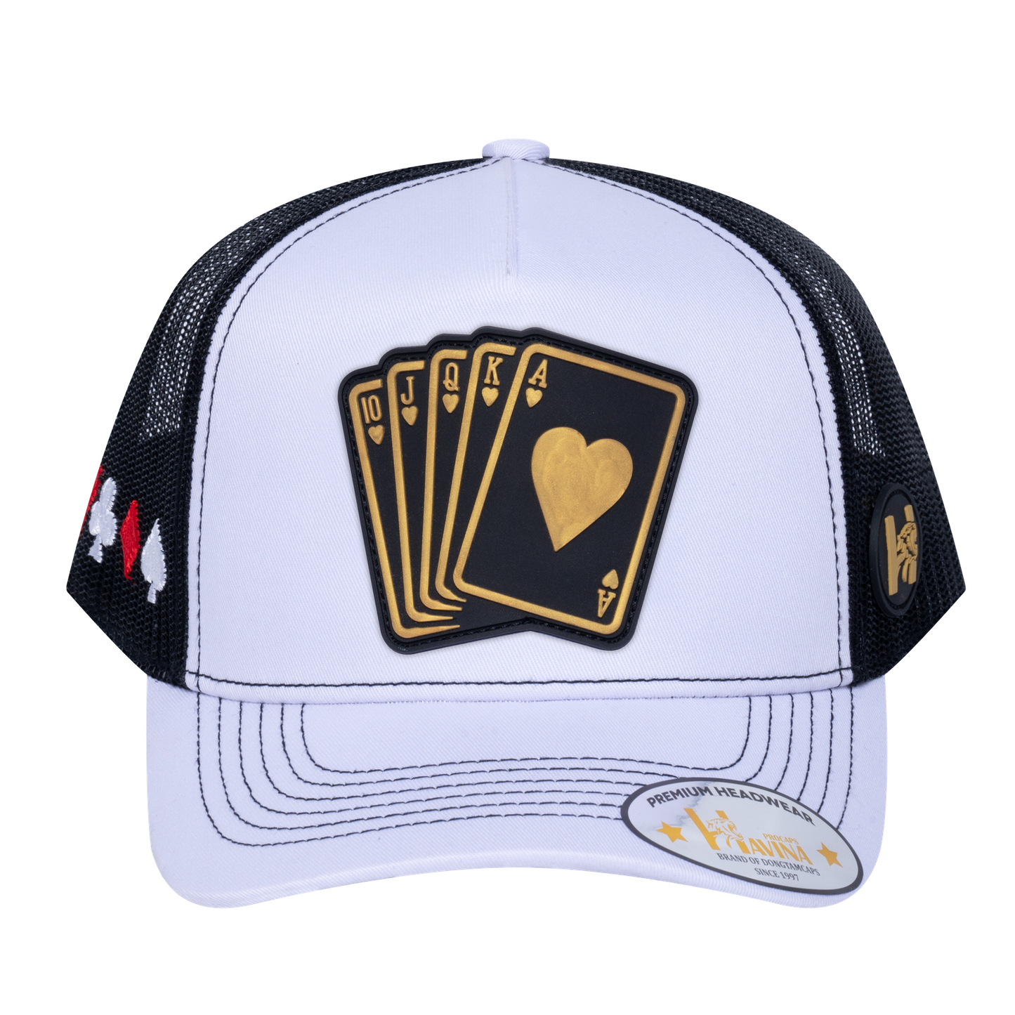 Poker 10JQKA 5-Panel Trucker Hat - T5-WTC-B-POKER1 gallery image base