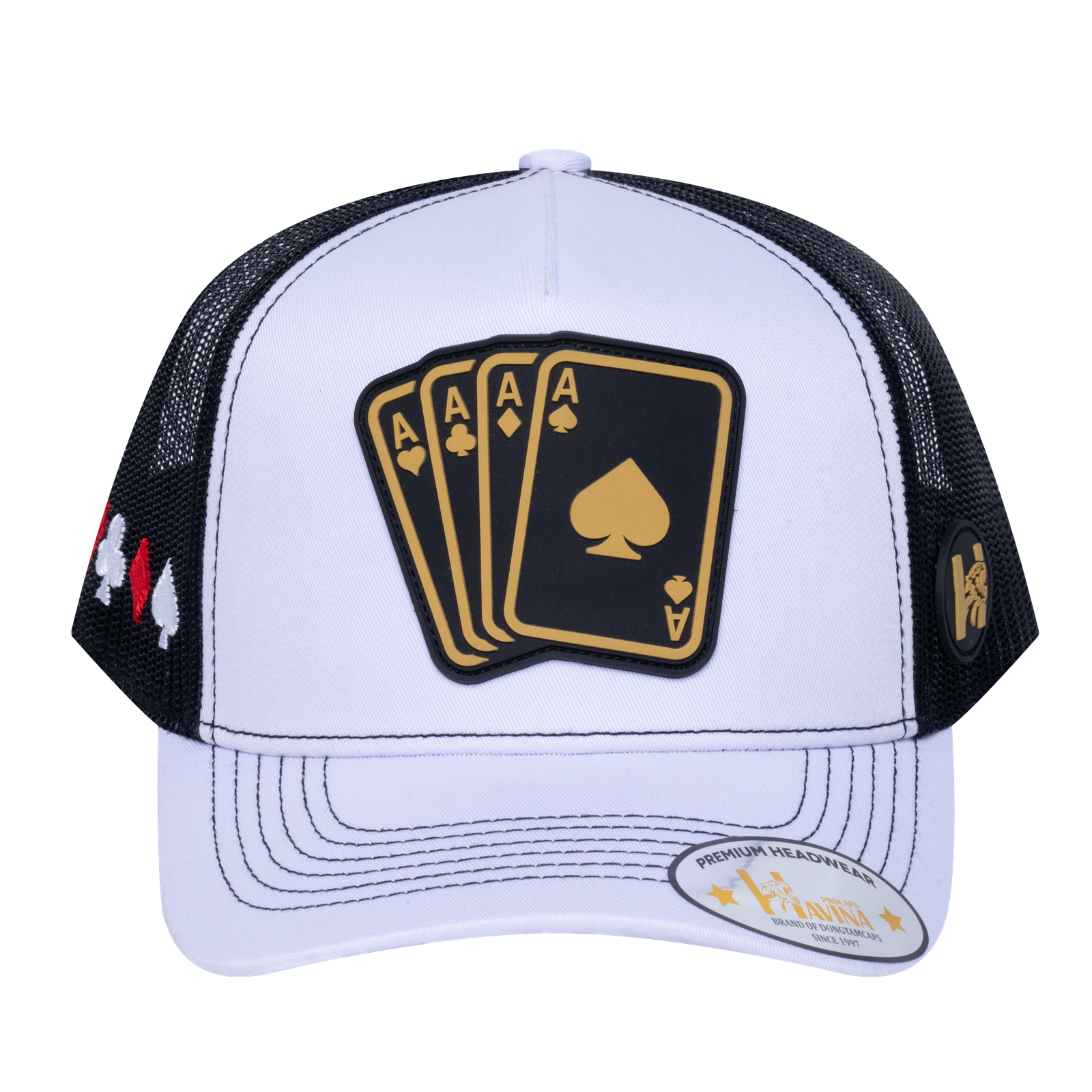 Winner Poker 10JQKA 5-Panel Trucker Hat - T5-WTC-B-WINNER1 gallery image base
