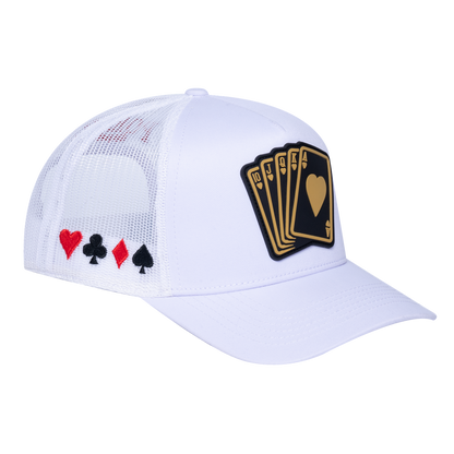 Poker 10JQKA 5-Panel Trucker Hat - T5-WTC-W-POKER1 gallery image 1