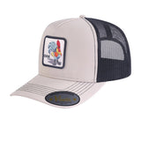 Chicken 5-Panel Trucker Hat with Beige front and Black back