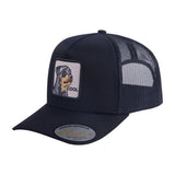 Cool Dog 5-Panel Trucker Hat with Black front and Black back