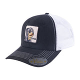 Cool Dog 6-Panel Trucker Hat with Black front and White back