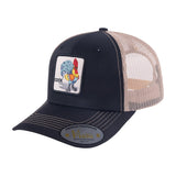 Chicken 6-Panel Trucker Hat with Black front and Khaki back