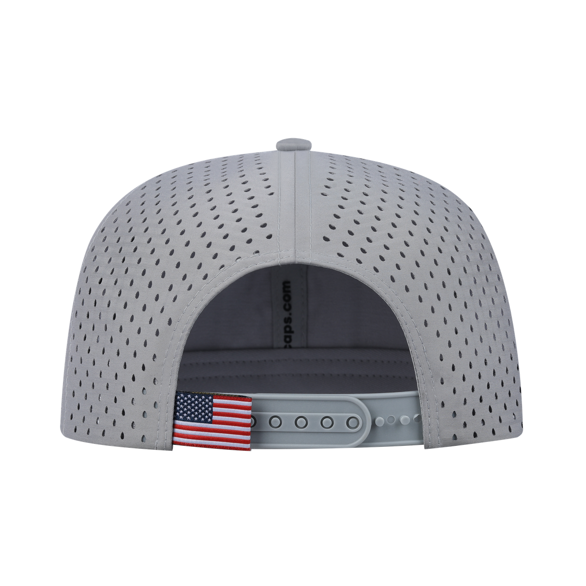 Leopard 6-Panel Microfiber Laser Hole Trucker Hat with Light Grey front and Light Grey back