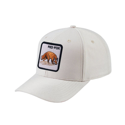 Red Fox V2 6-Panel Baseball Cap with Beige front and Beige back