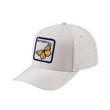 Butterfly V2 6-Panel Baseball Cap with Beige front and Beige back